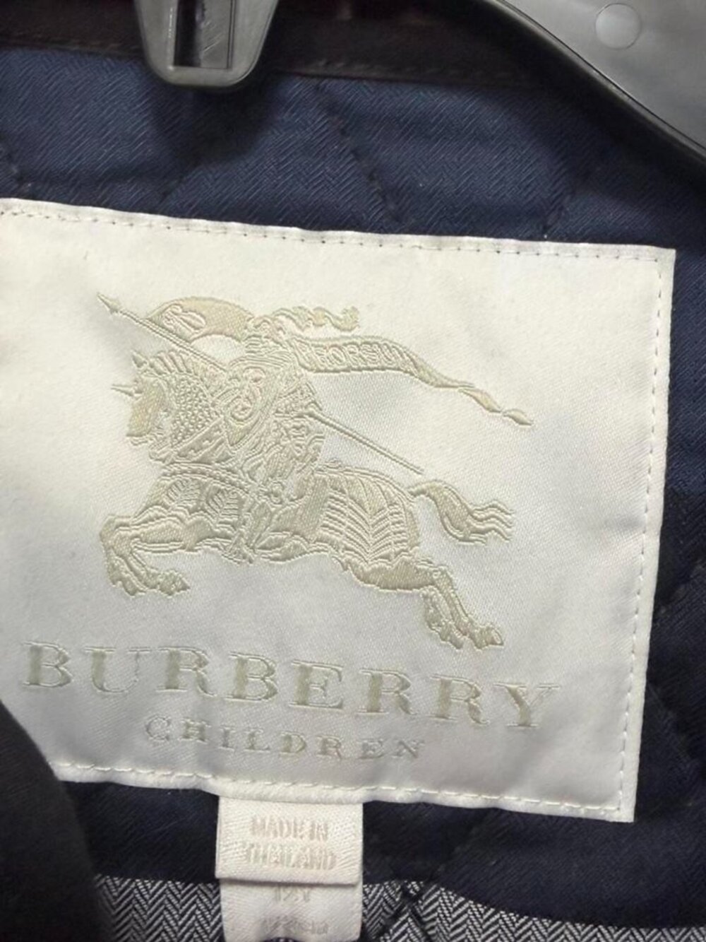 Authentic Black And Grey Burberry Girls' Children Jacket - Picture 7 of 7